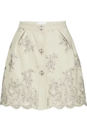 Giambattista Valli High-Waist-Minirock aus Blumenjacquard