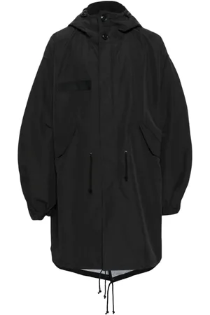 JUNYA WATANABE Drop-shoulder hooded parka coat