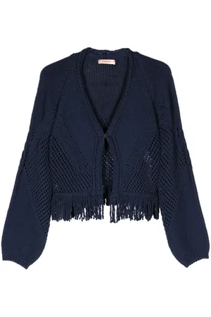 Twin-Set Cardigan mit Lochstrickmuster