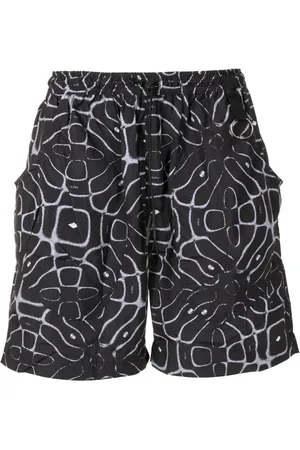 PACE Kordelzug-Shorts mit abstraktem Print