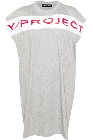 Y / PROJECT Kleid mit Logo-Print