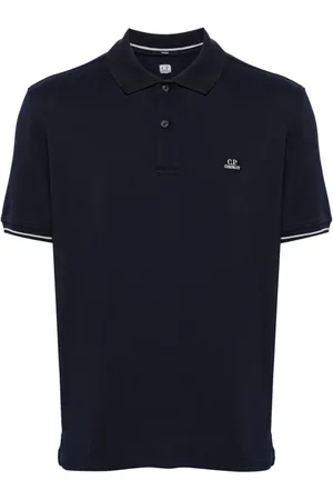 C.P. Company Pikee-Poloshirt mit Logo-Patch