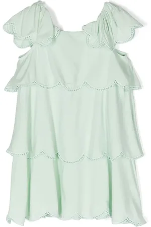 Stella McCartney Ausgestelltes Kleid mit Picot-Borte