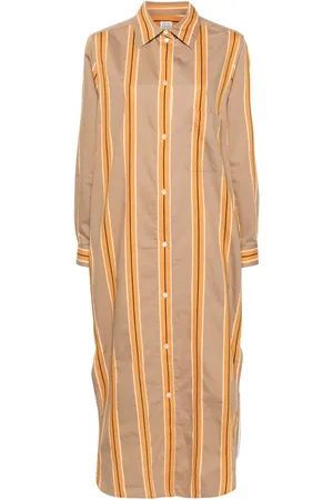 Totême Jacquard-striped shirtdress
