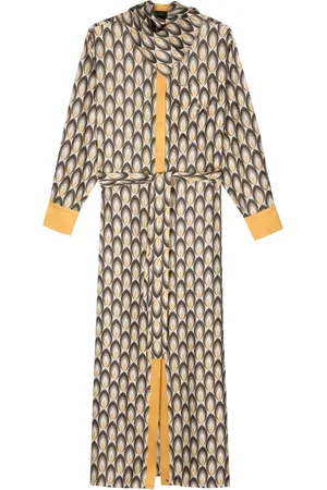 LORENA ANTONIAZZI Maxikleid mit geometrischem Muster