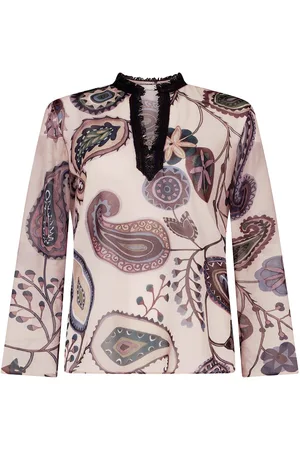 Silvia Tcherassi Toscana Bluse mit Paisleymuster