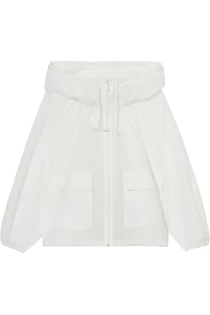 B+AB Geraffte Kapuzenjacke im Oversized-Look