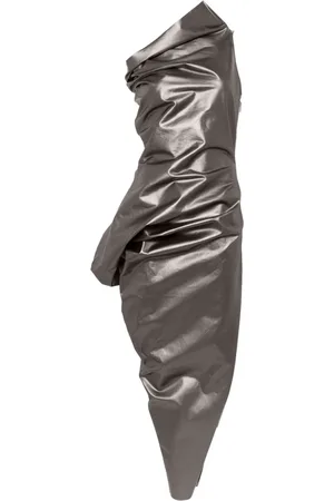 Rick Owens Walrus Maxikleid im Metallic-Look