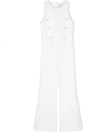 Elisabetta Franchi Seiden-Jumpsuit mit Schleifendetail