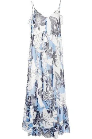 Twin-Set Maxikleid mit Blumen-Print