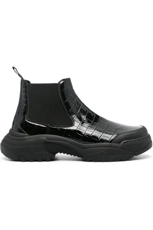Kennel & Schmenger Chelsea-Boots mit Kroko-Effekt