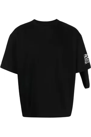 Natasha Zinko Wandelbares T-Shirt mit Camping-Slogan
