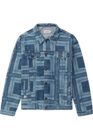 Charles Jeffrey Loverboy Jeansjacke mit Schottenkaro-Print