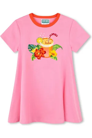 Kenzo Kleid aus Bio-Baumwolle mit Print