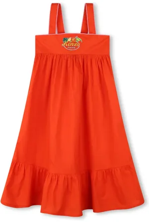 Kenzo Ausgestelltes Kleid mit Logo-Applikation