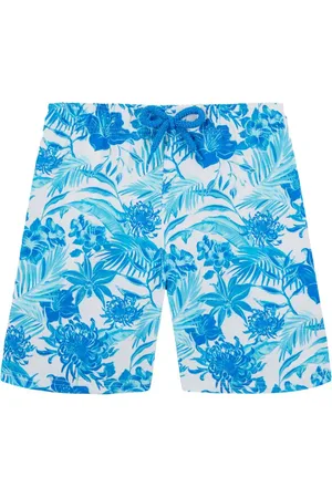 Vilebrequin Logo-Badeshorts mit Blumen-Print