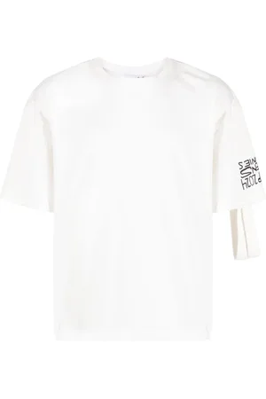 Natasha Zinko Wandelbares T-Shirt mit Camping-Slogan