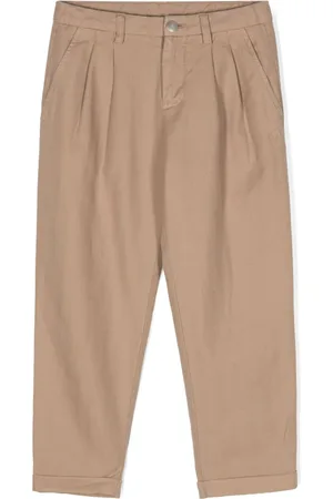Dondup Bundfaltenhose mit Fischgrätenmuster