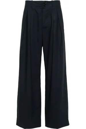 Plan C Wide-Leg-Hose mit Bundfalten