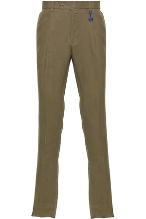 Manuel Ritz Halbhohe Leinenhose