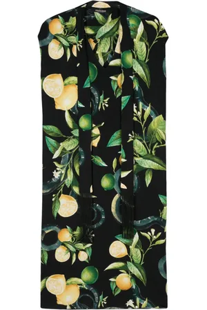 Roberto Cavalli Midikleid mit Print