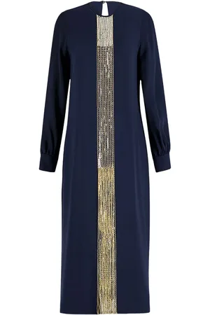 Paula Besticktes Seidenkleid