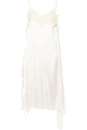 Plan C Camisole-Kleid mit floralen Spitzeneinsätzen