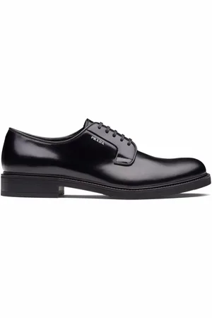 Prada Derby-Schuhe aus gebürstetem Leder