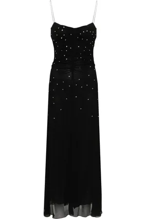 FORTE FORTE Maxikleid mit Kristallverzierung