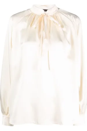 Max Mara Seidenbluse mit Schleifenverschluss
