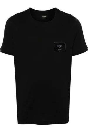 Fendi T-Shirt mit Logo-Patch