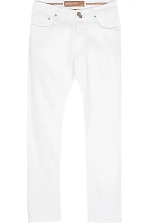 Jacob Cohen Tief sitzende Jeans mit Einstecktuch