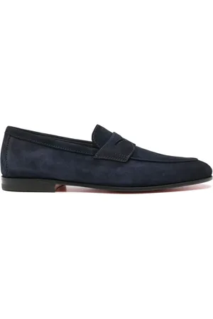 santoni Penny-Loafer aus Wildleder