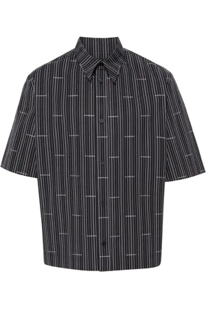 Givenchy Gestreiftes Hemd mit Logo-Jacquard