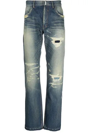 Givenchy Gerade Jeans im Distressed-Look