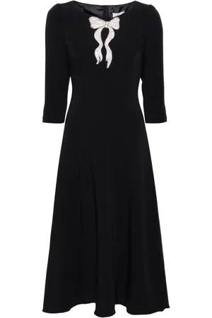 NISSA Mesh-Midikleid mit Strass