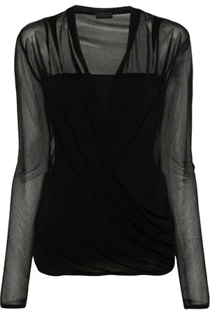 Givenchy Gewickelte Mesh-Bluse
