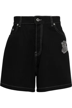 OFF-WHITE Jeans-Shorts mit Logo-Applikation