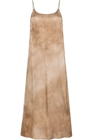 UMA WANG Midikleid mit abstraktem Print