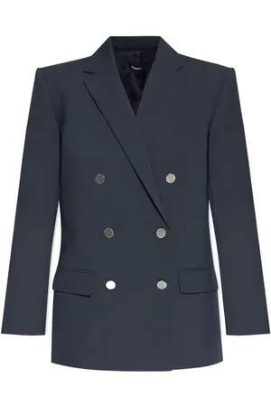 THEORY Doppelreihiger Blazer mit Schulterpolstern