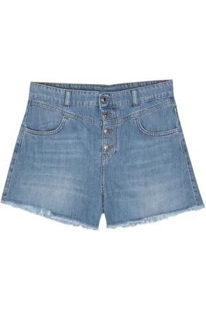 Liu Jo Jeans-Shorts mit Fransen