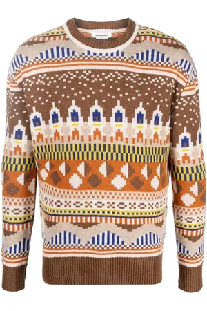 HENRIK VIBSKOV Pullover mit Intarsienmuster