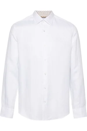 HUGO BOSS Hemd aus Leinengemisch
