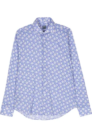 FEDELI Sean Hemd mit Blumen-Print