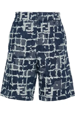 Fendi Jeans-Shorts im Distressed-Look