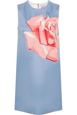 Kenzo Minikleid mit Rosenstickerei