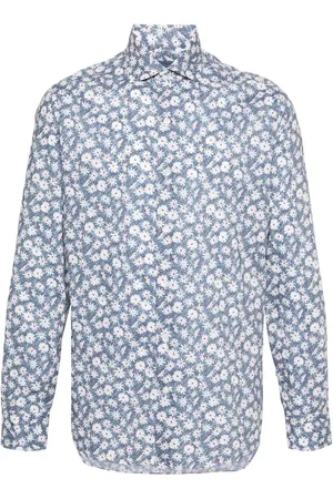 BARBA Hemd mit Blumen-Print