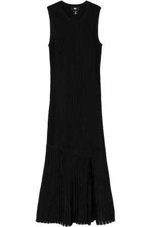 DKNY Maxikleid aus geripptem Strick