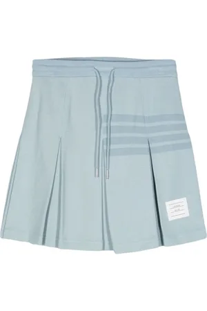 Thom Browne Gestrickter 4-Bar Faltenrock