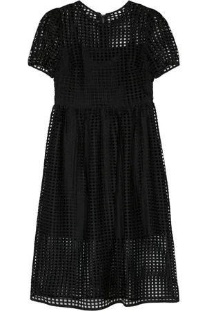 DKNY Ausgestelltes Mesh-Kleid